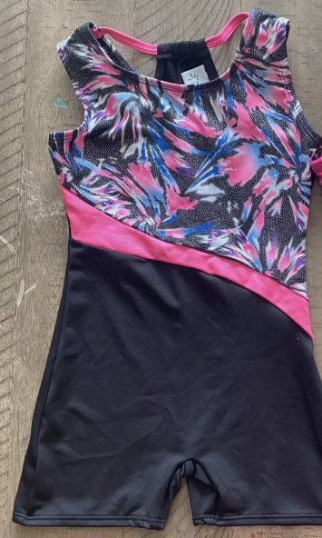 Pre-Owned Leotard Freestyle Small Child Hot Pink Gymnastics