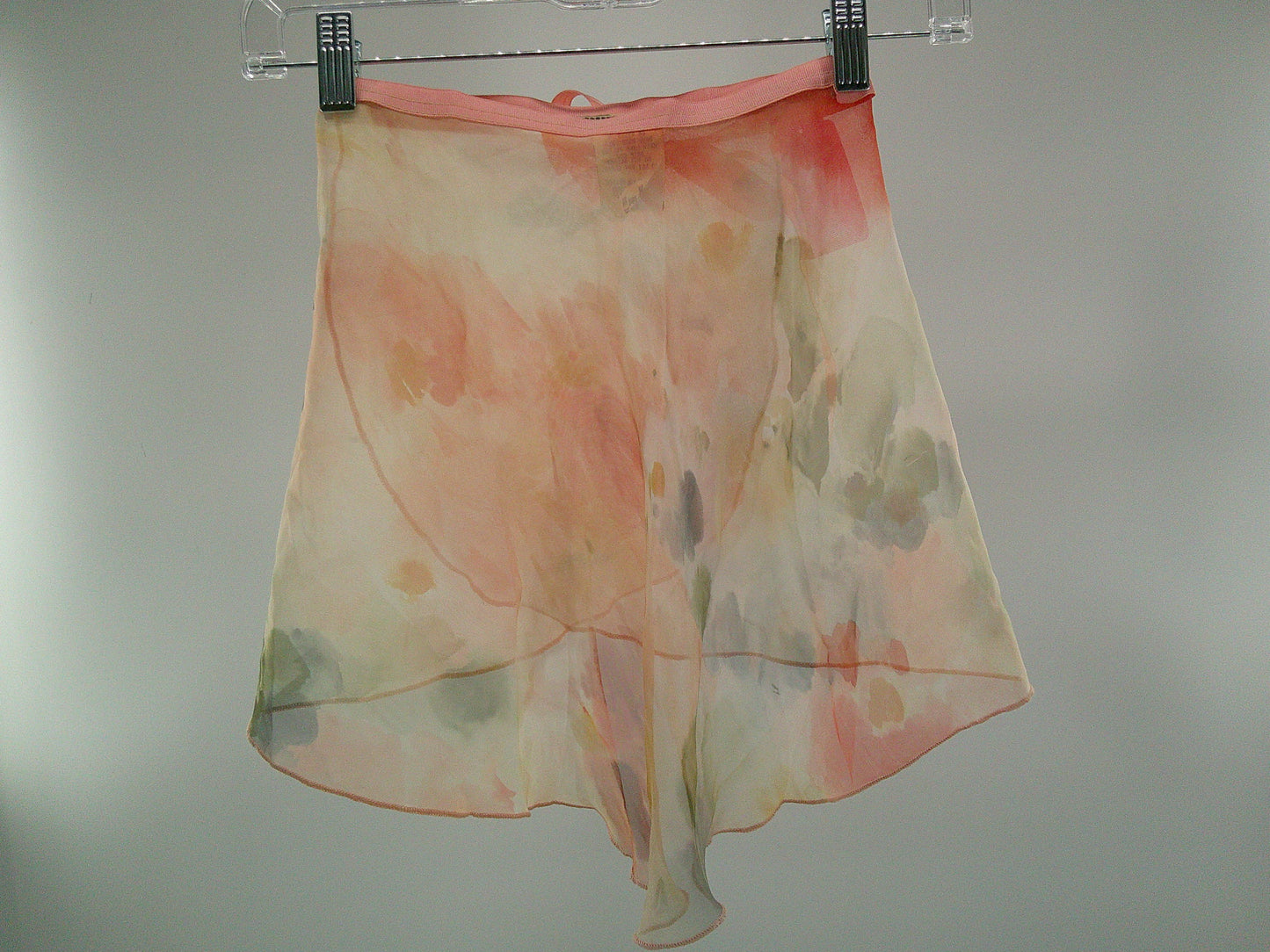 Pre-Owned Skirt Capezio One Size Adult Peach Floral Ballet Pointe
