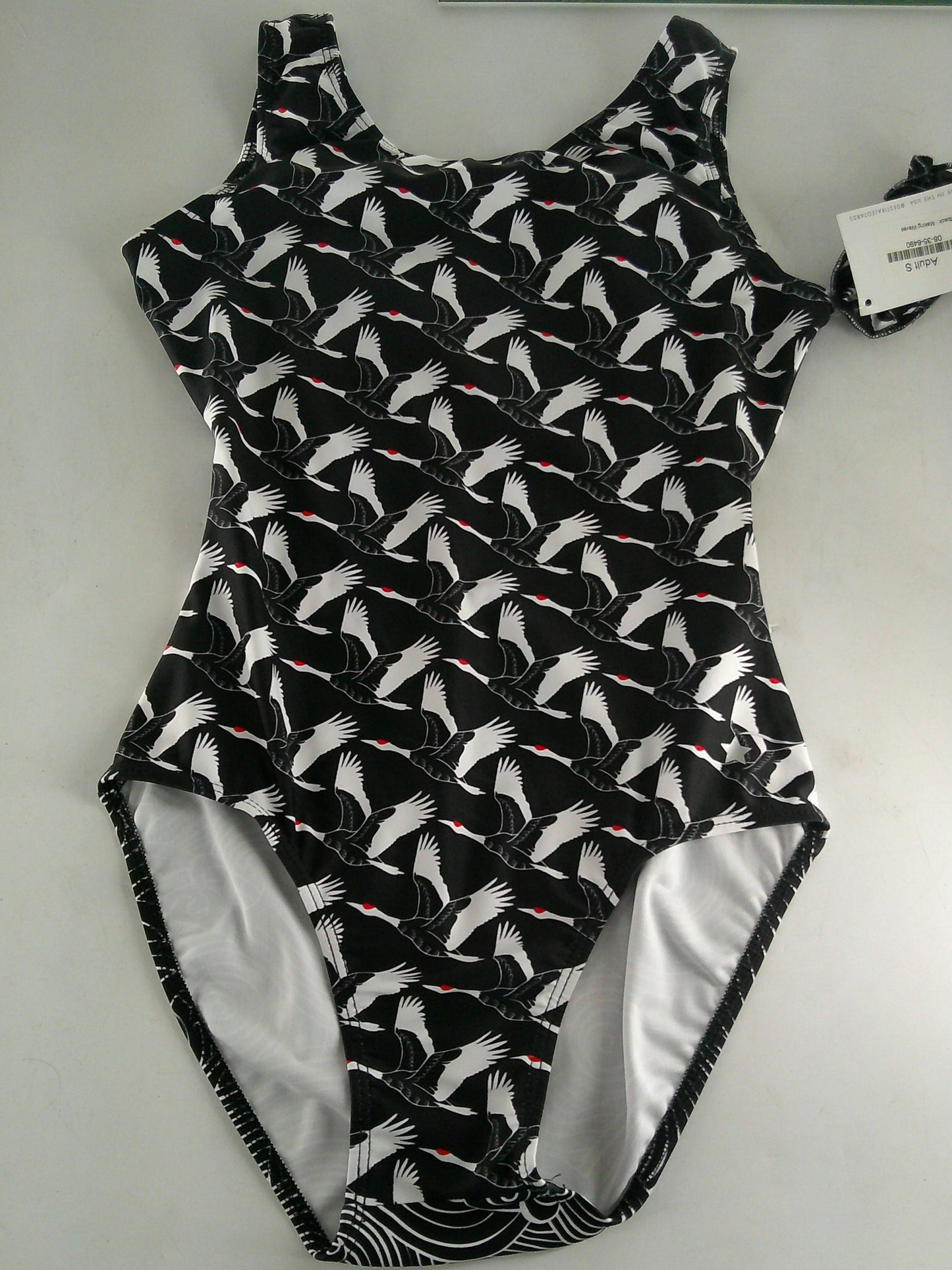 New Leotard Destira Making Waves Womens Black Goose Acro Tumbling