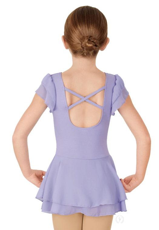 NEW Leotard Dress Eurotard 0206 Multiple Colors Child Sizes Flutter Sleeve Ballet