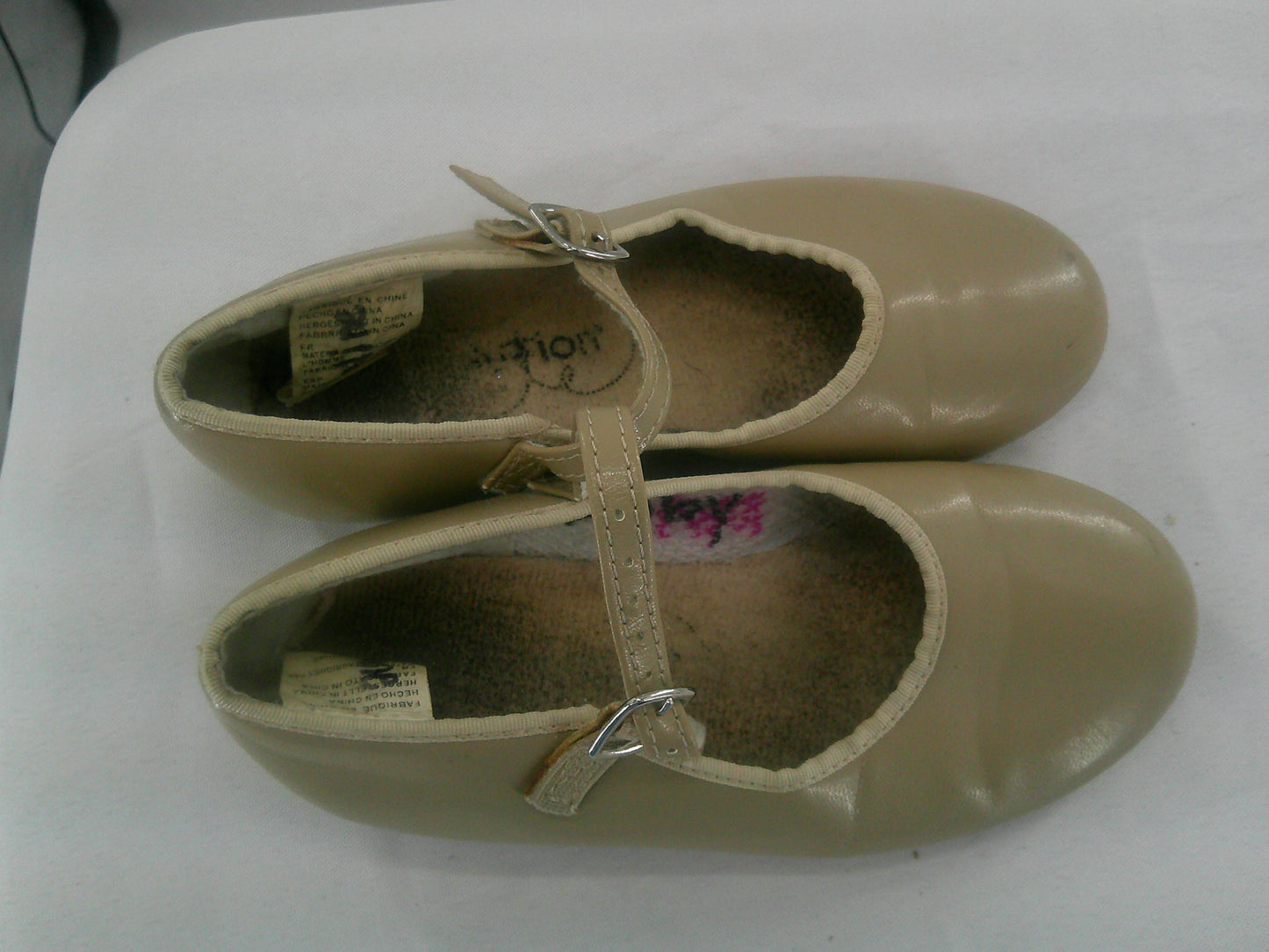 Pre-Owned Tap Shoes Revolution Kids 13.5M Mary Jane Leather Buckle Student