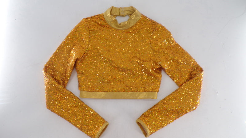 Pre-Owned Crop Top Double Platinum Various Sizes and Colors Hip Hop Jazz