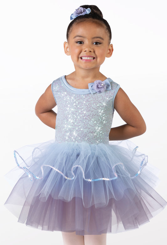 Pre-Owned Costume Weissman  14400 Small Child Blue Tutu Dress Ballet  Cinderella
