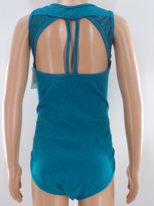 Pre-Owned Leotard Luna Una   Intermediate Child Teal  Ballet Tap Jazz