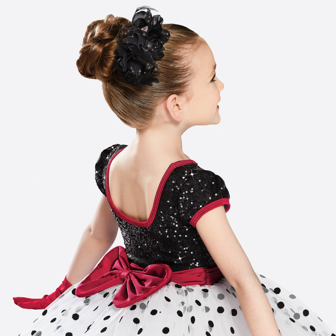 Pre-Owned Costume Revolution  RC18610 Small Child Red Tutu Dress Tap Ballet Sequin