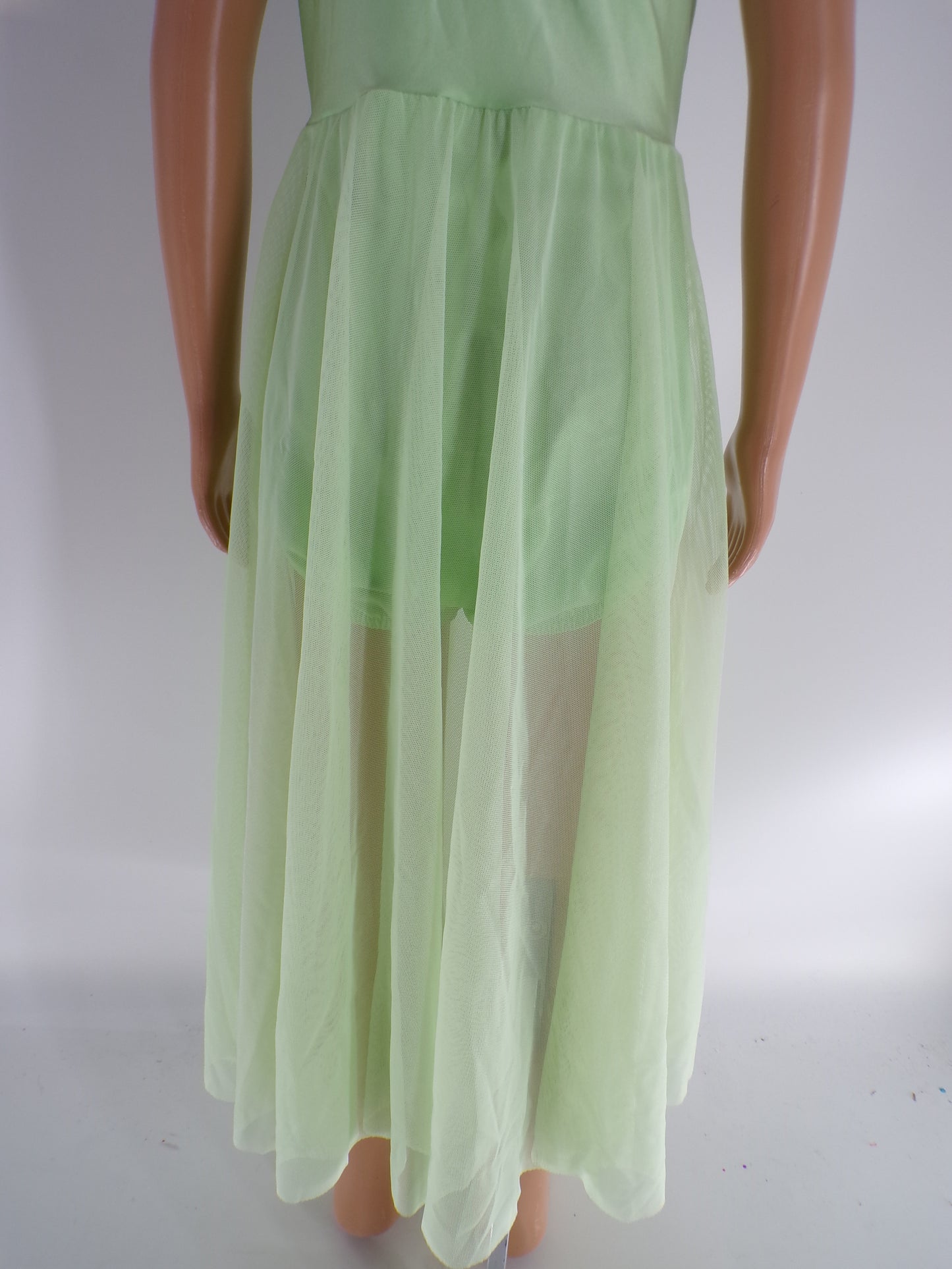 Pre-Owned Costume Wish Come True  20570 6x-7 Child Mint Green  Contemporary Rhinestone