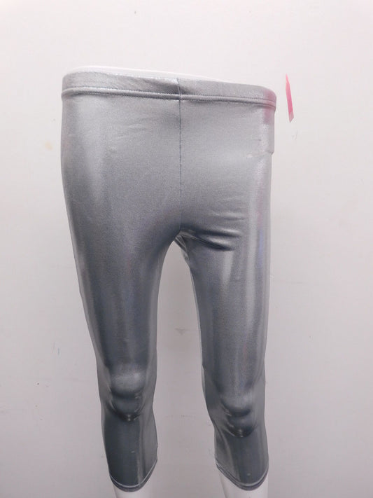 Pre-Owned Leggings Unbranded   Large Child Silver  Jazz
