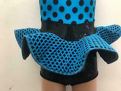 Pre-Owned Costume Art Stone  2052 Small Child Black Dress Jazz Sequin