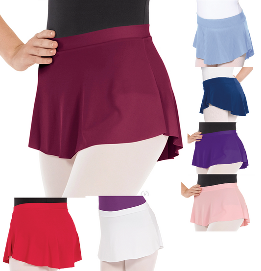New Skirt Eurotard 06121 Mini Pull On Bullet Style Opaque Ballet Adult Sizes