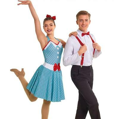 Pre-Owned Costume Curtain Call  J5407 Medium Child Turquoise  Jazz