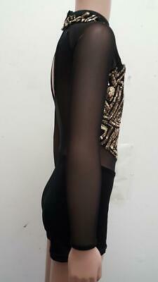 Pre-Owned Costume Curtain Call E2308 Medium Child Gold Black Jazz