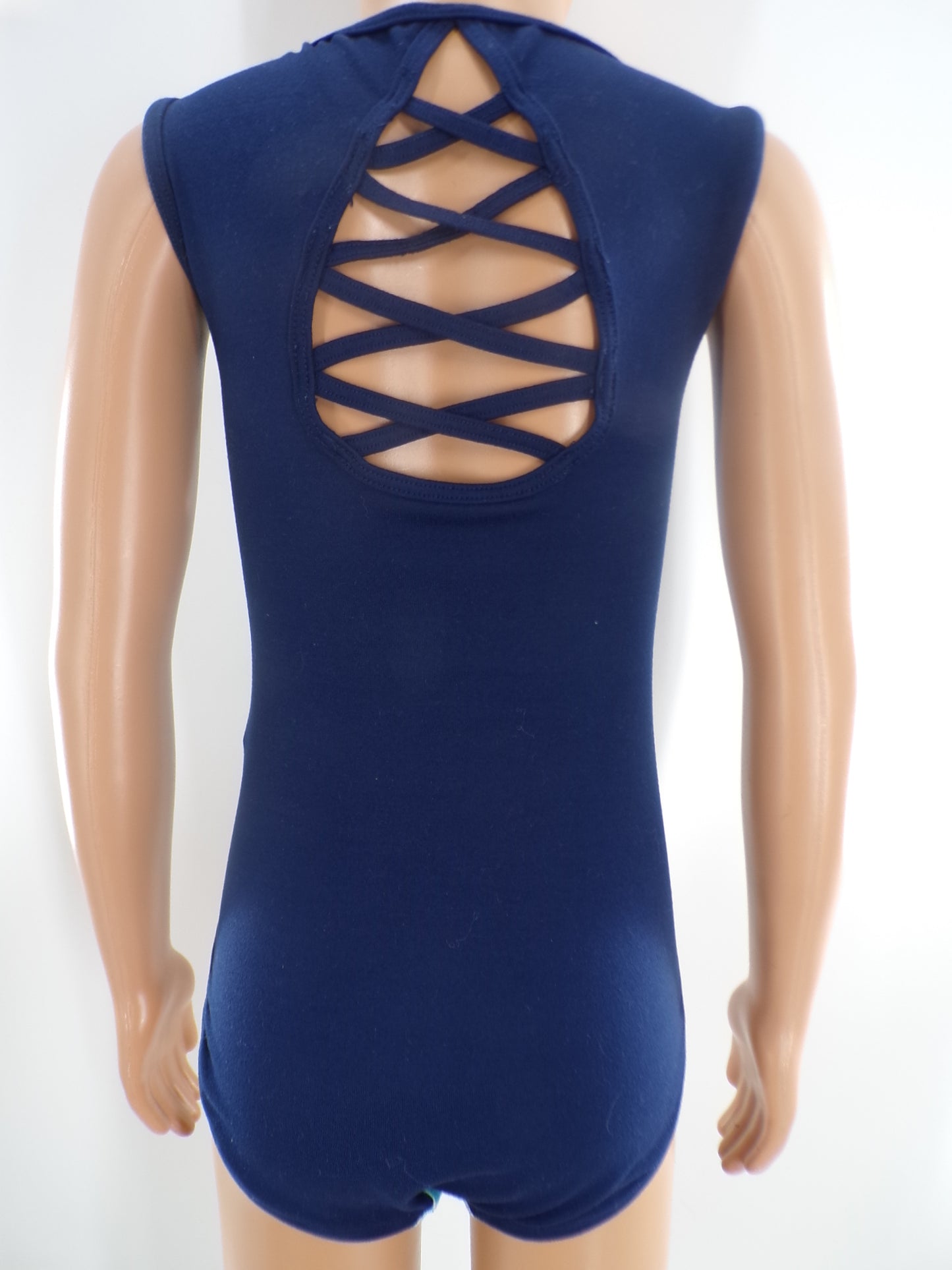Pre-Owned Leotard Justice Medium Child Teal Gymnastics