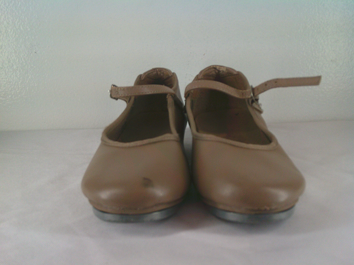 Pre-Owned Tap Shoes Dancing Fair Kids 12M Mary Jane Leather Buckle Student
