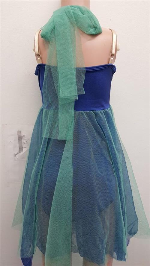 Pre-Owned Costume Medium Child Green Curtain Call E1020 Lyrical Contemporary Ballet Sequin Flowy Dress