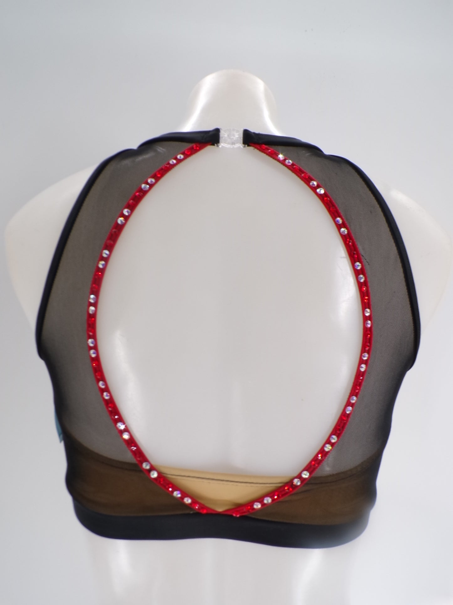 Pre-Owned Costume Top w/Stones Nine 8   Medium Adult Red  Jazz Tap