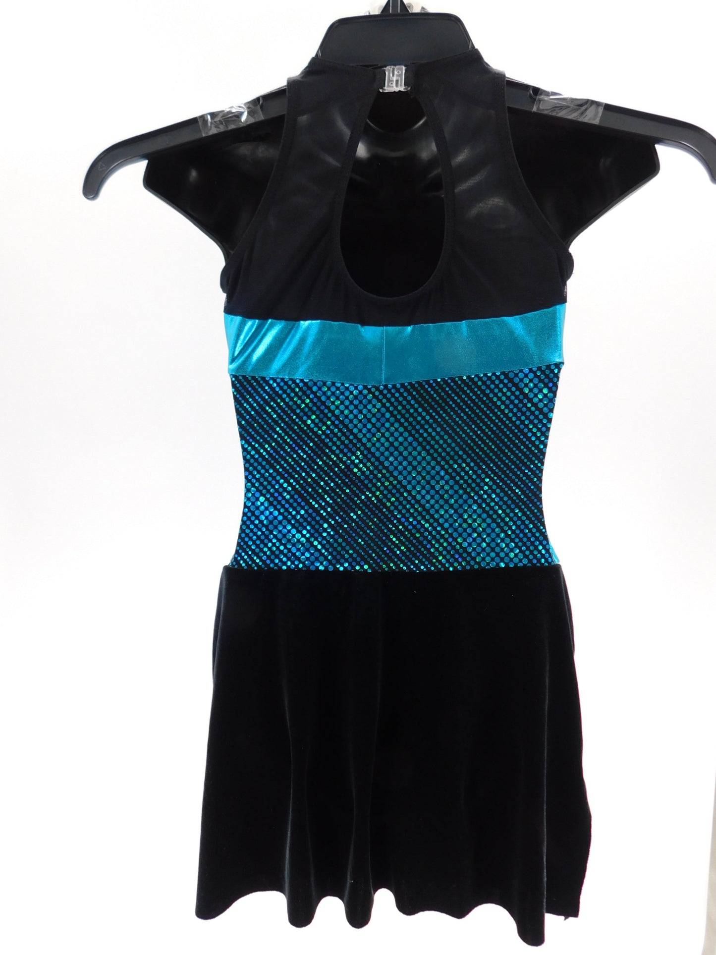 Pre-Owned Costume Wish Come True  3244 Laarge Child Turquoise  Jazz Foil Dot