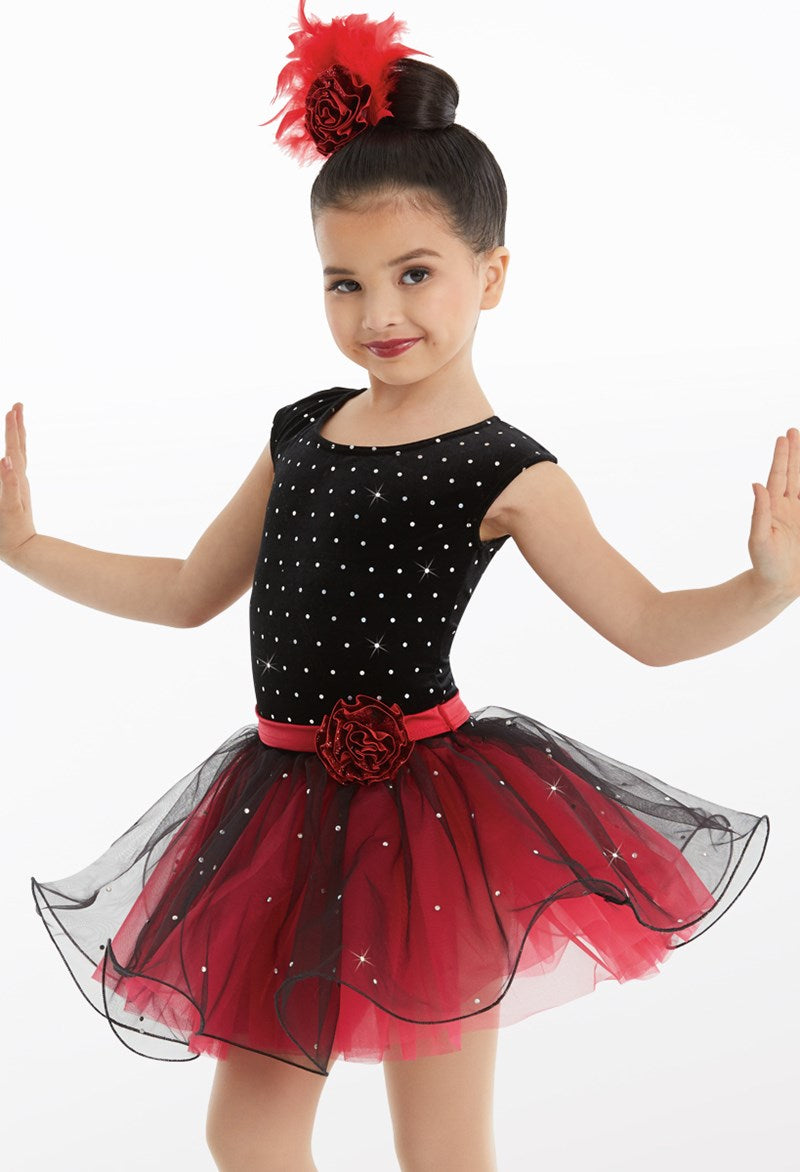 Pre-Owned Costume Weissman  11803 Small Child Red Dress Jazz Sequin