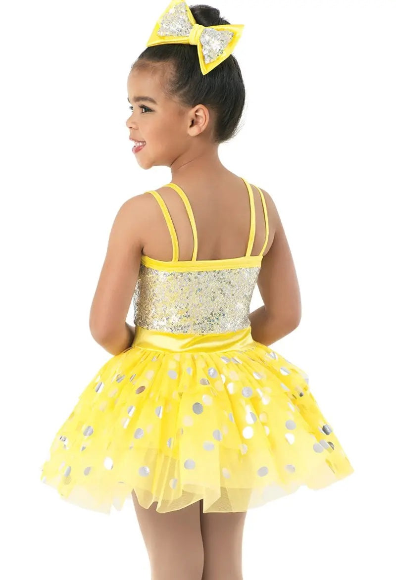 Pre-Owned Costume Weissman  9940 Small Child Blue Tutu Jazz Sequin
