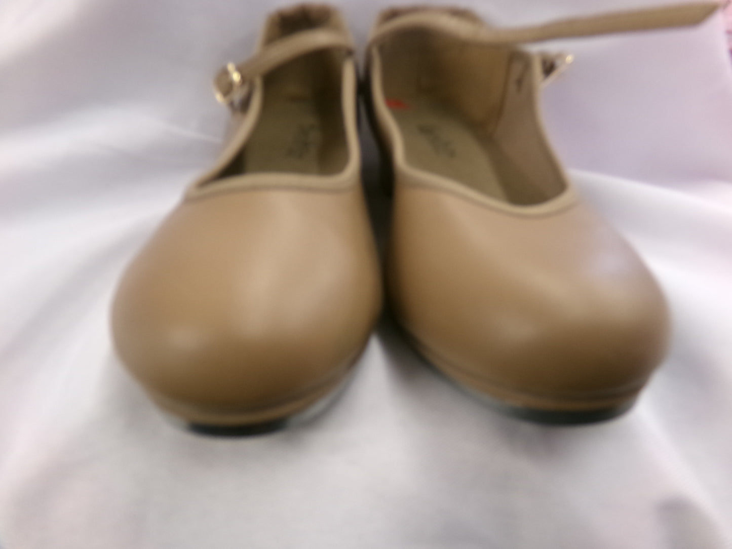 Pre-Owned Tap Shoes Dancing Fair Adult 5M Mary Jane Leather Buckle