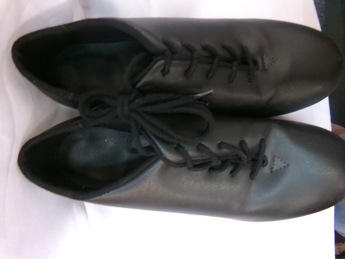 Pre-Owned Tap Shoes SoDanca Adult 4M Oxford Leather Lace Up Student
