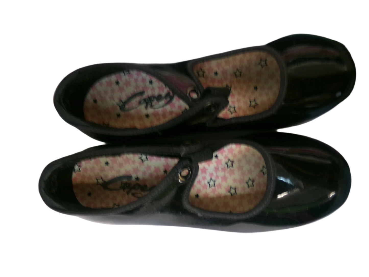 Pre-Owned Tap Shoes Capezio Big Kids 12M Tyette Man Made Elastic Student