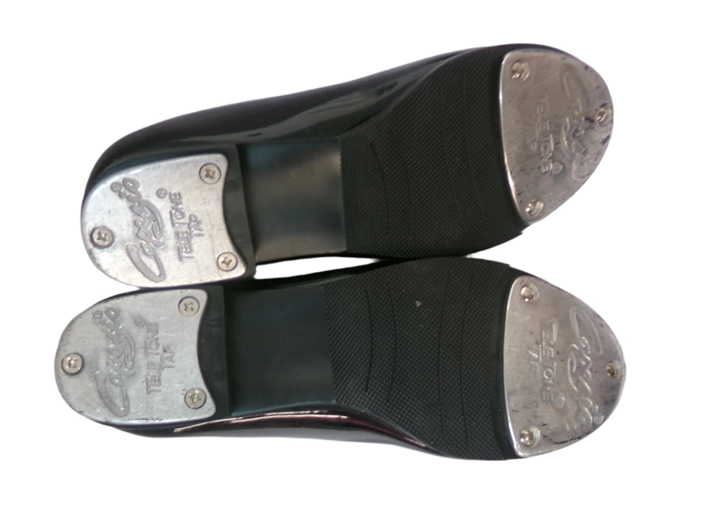 Pre-Owned Tap Shoes Capezio Big Kids 12M Tyette Man Made Elastic Student