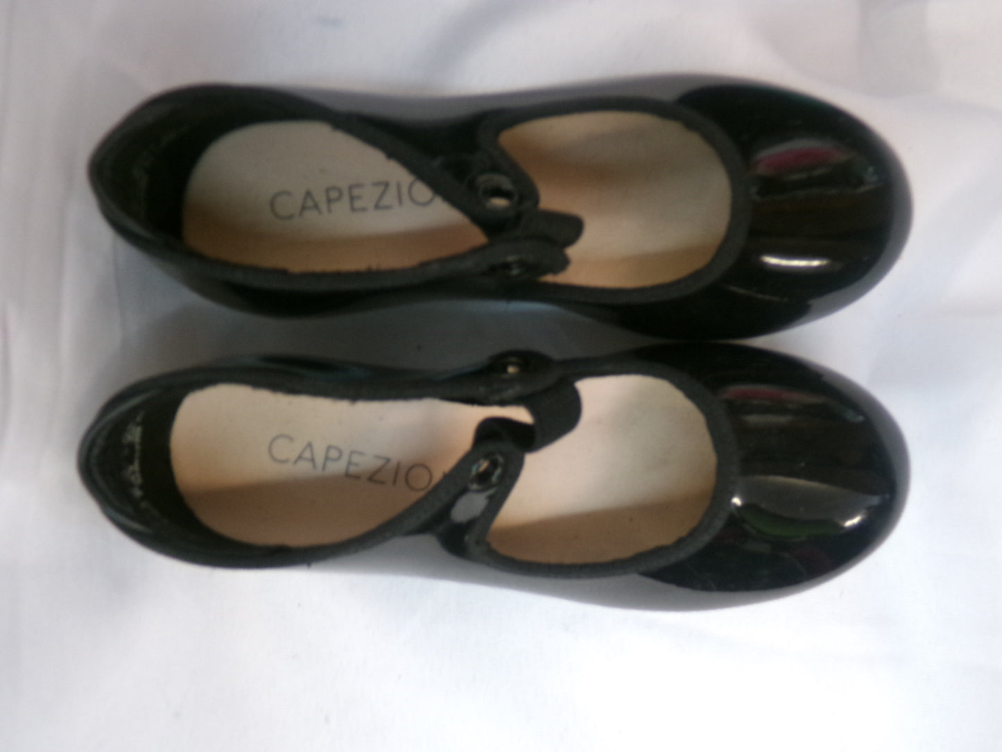 Pre-Owned Tap Shoes Capezio Big Kids 10.5M Tyette Man Made Elastic Student