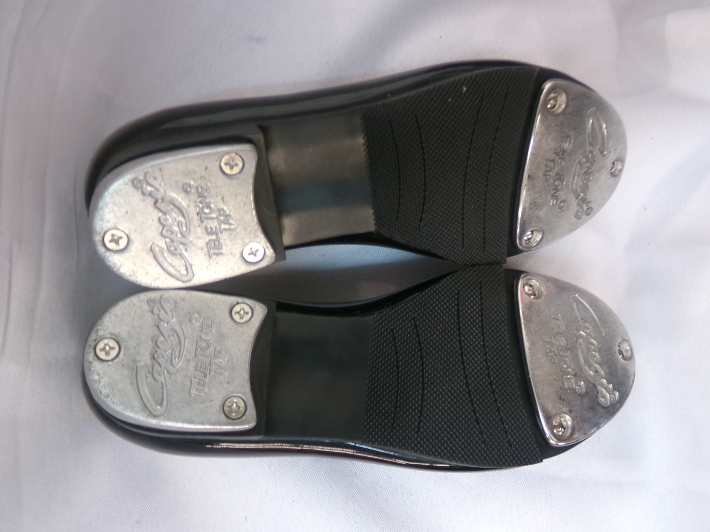 Pre-Owned Tap Shoes Capezio Big Kids 10.5M Tyette Man Made Elastic Student