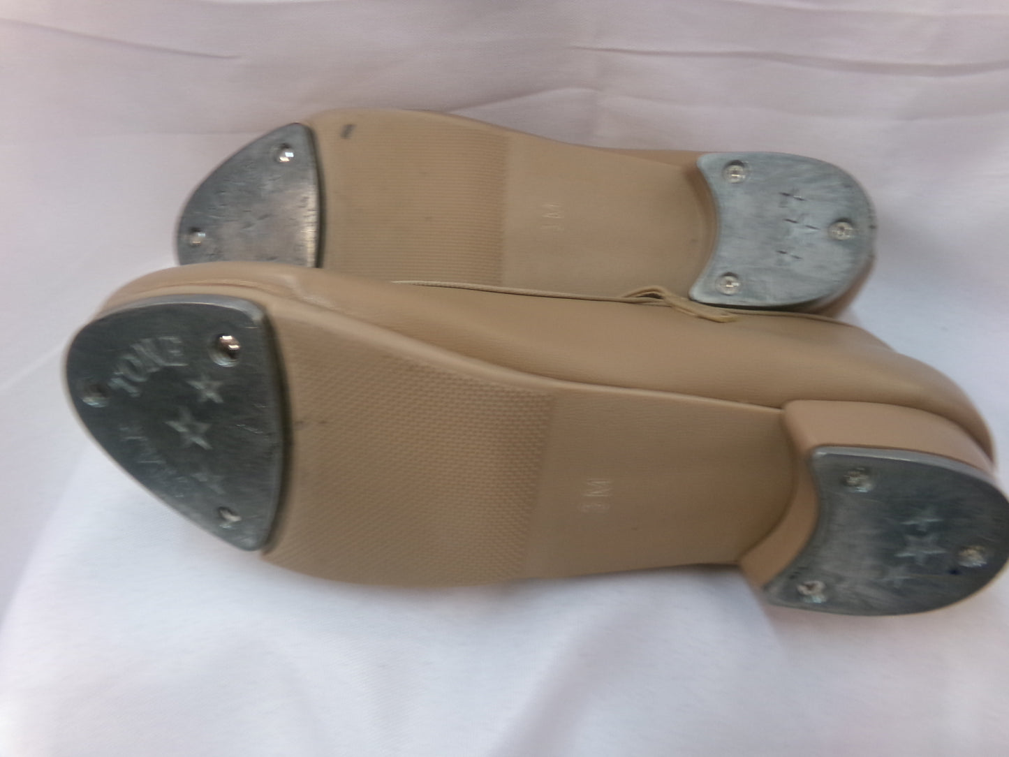Pre-Owned Tap Shoes Danshuz 752 Girls 3M Tan Mary Jane Buckle