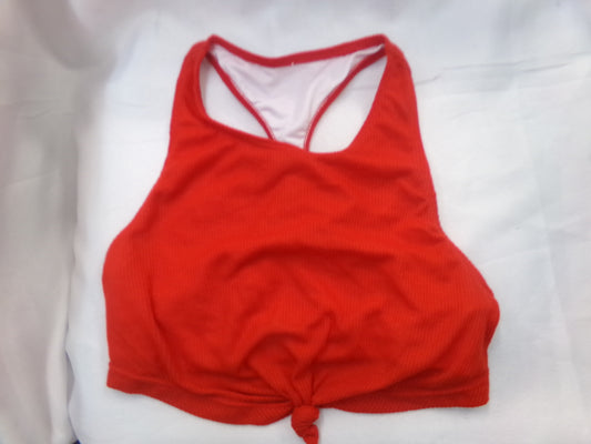 Pre-Owned Crop Top Red Large Child Danz N Motion Racer Ribbed Shelf Liner