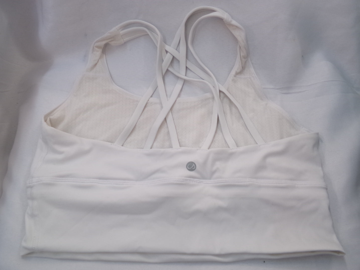 Pre-Owned Sports Bra Medium Adult White Super Strappy Calia
