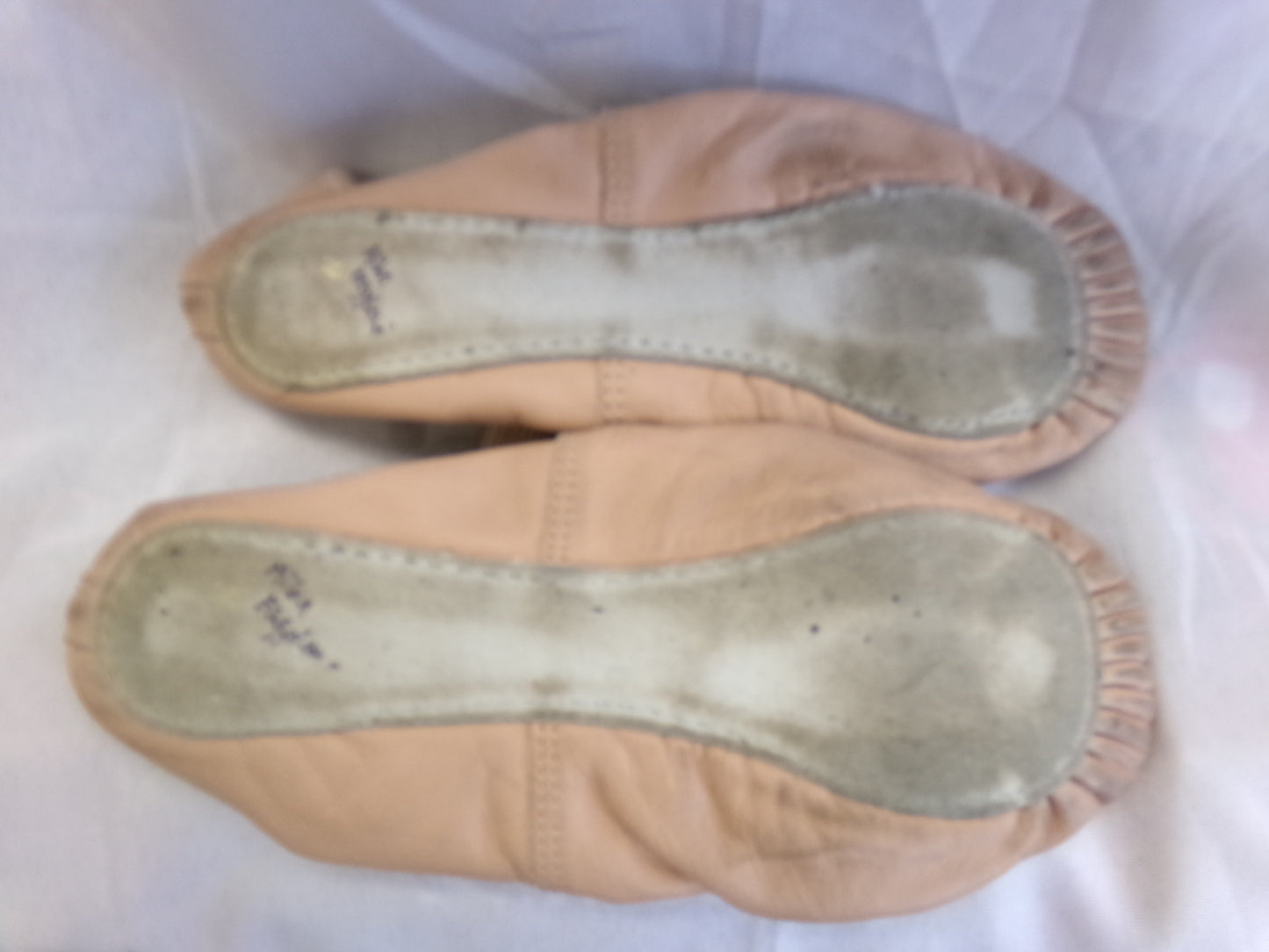 Pre-Owned Ballet Shoes Danshuz Adult 7.5W Leather Single Strap Full Sole