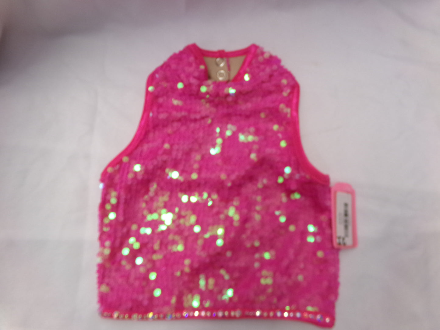 Pre-Owned Costume Crop Top Balera SQ9601 Intermediate Child Pink Jazz Tap