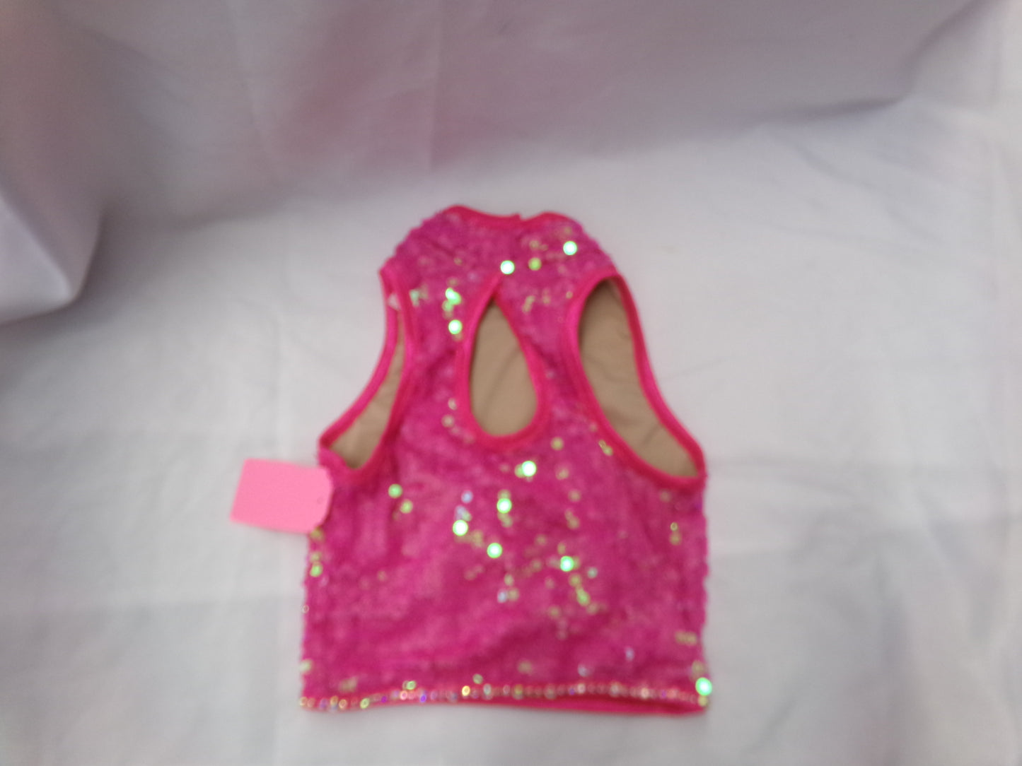 Pre-Owned Costume Crop Top Balera SQ9601 Intermediate Child Pink Jazz Tap