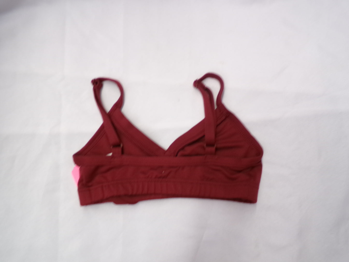 Pre-Owned Crop Top XS Adult Burgundy Capezio Jazz Tap Adjustable Straps