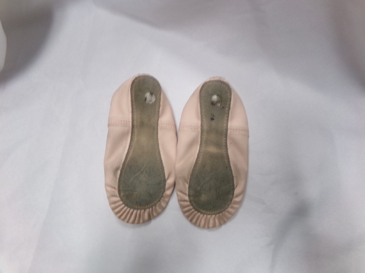 Pre-Owned Ballet Shoes Stelle Adult 1M Leather Double Strap Full Sole