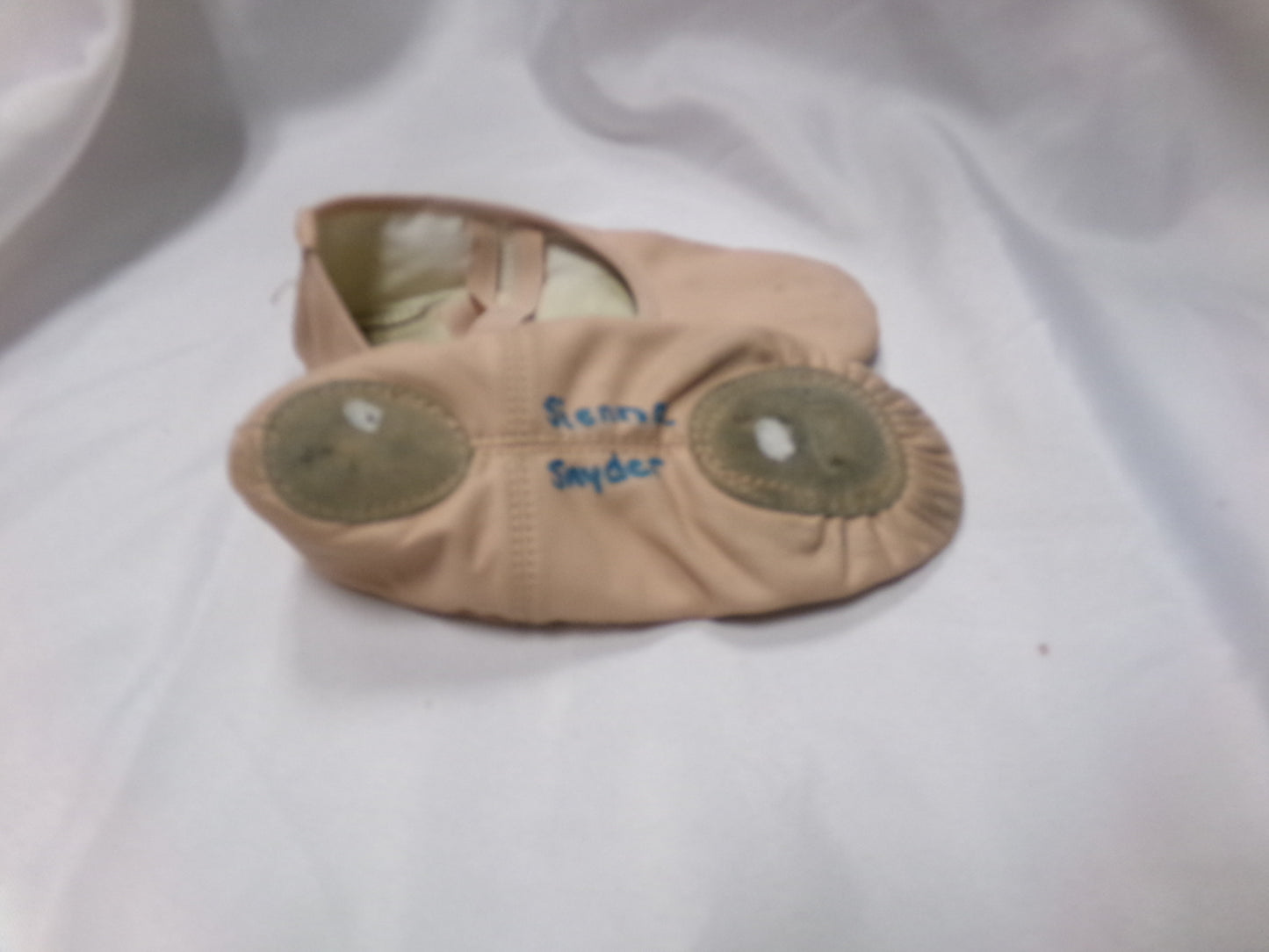 Pre-Owned Ballet Shoes Stelle Adult 3.5M Leather Double Strap Split Sole