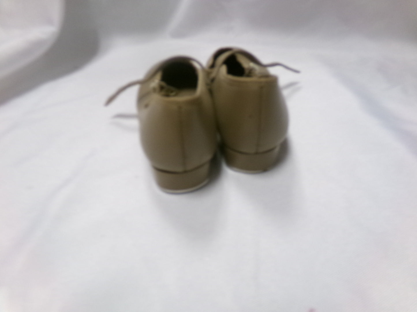 Pre-Owned Tan Tap Shoes Leo's 7.5 Mary Jane Leather Easy Strap