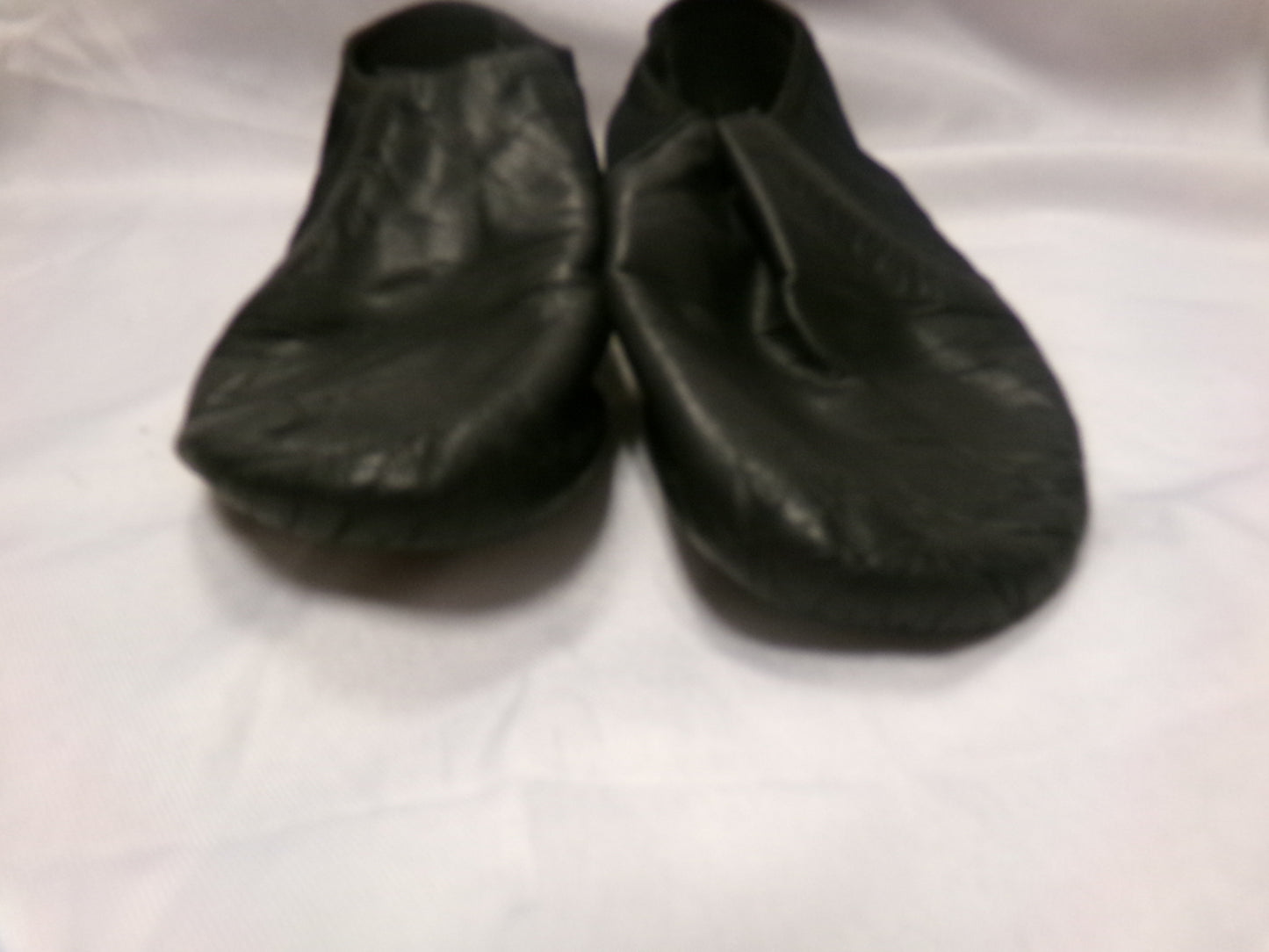 Pre-Owned Jazz Shoes So Danca 7M JZ43 Black Adult Pull On Leather Split Sole
