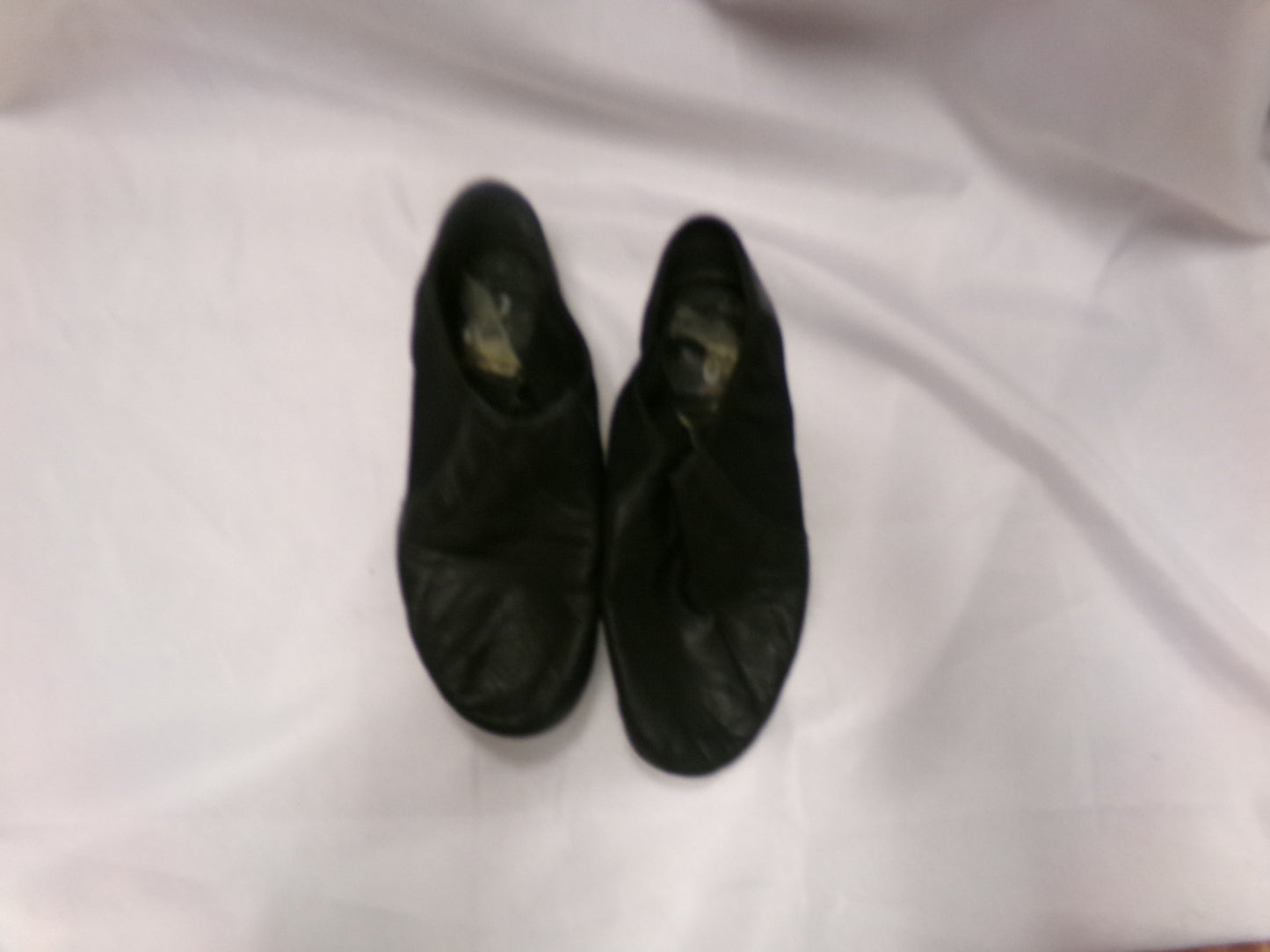 Pre-Owned Jazz Shoes So Danca 7M JZ43 Black Adult Pull On Leather Split Sole