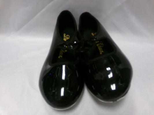 Pre-Owned Tap Shoes Dance Class Big Kid 13M Tyette Leather Ribbon