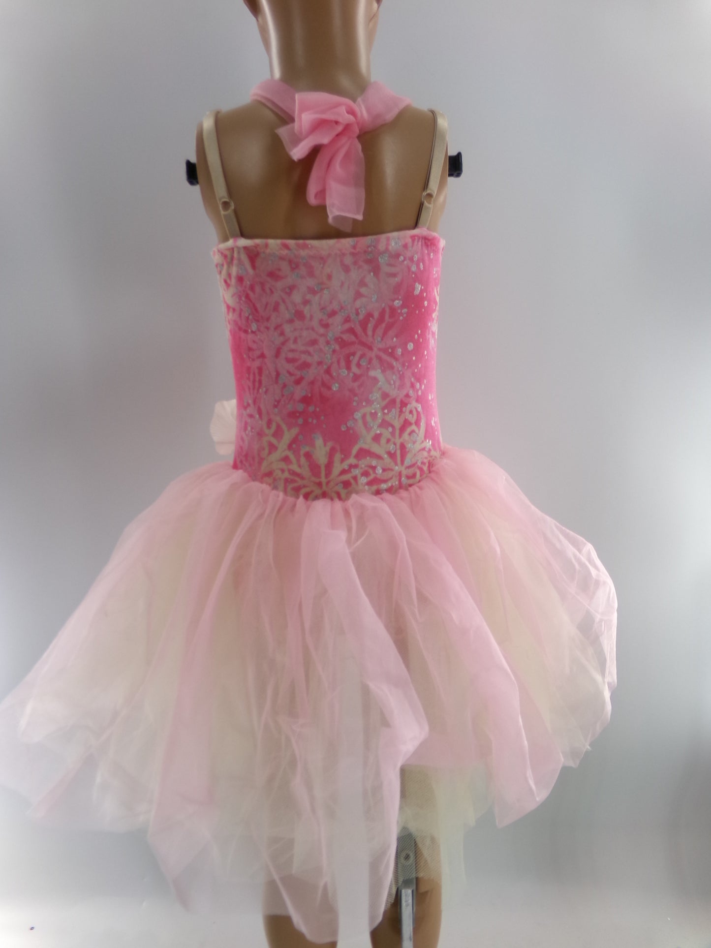 Pre-Owned Costume XS Child Pink Curtain Call 04318N Ballet Dress Up Tutu Sparkle Floral