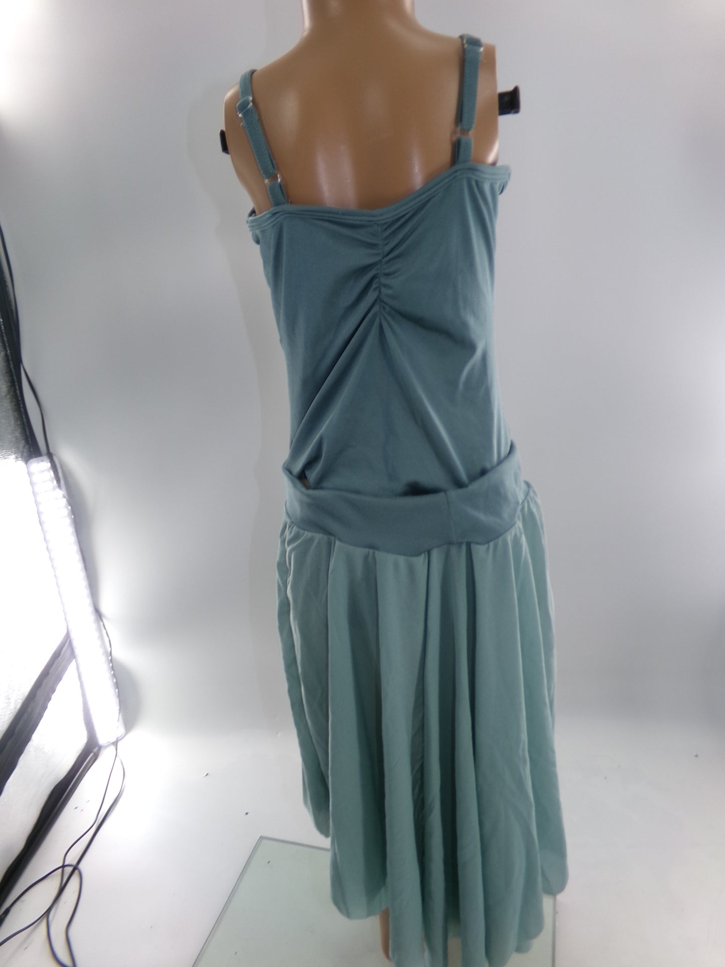 Pre-Owned Costume Medium Adult Green Curtain Call E1584 Lyrical Ballet Contemporary Floral Tutu