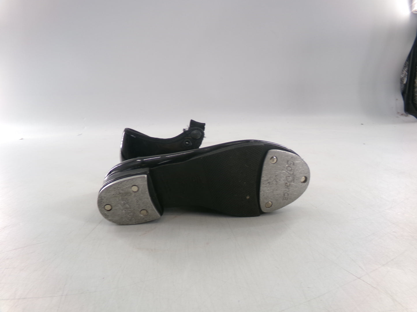 Pre-Owned Tap Shoes SoDanca Toddler 9.5 Black Tyette TA35