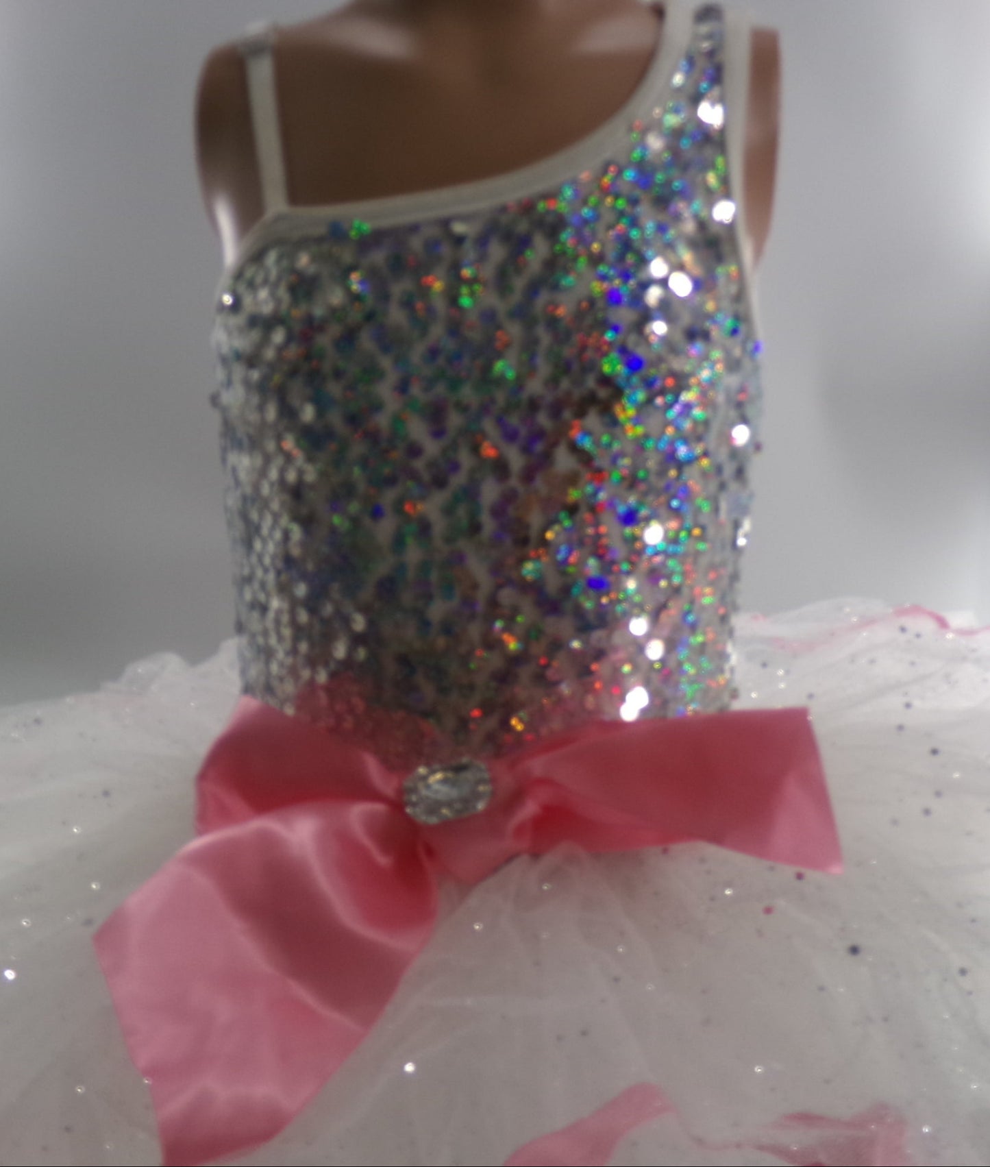 Pre-Owned Costume Small Child Pink Costume Gallery 17106 Ballet Tap Pageant Sequin Glitter