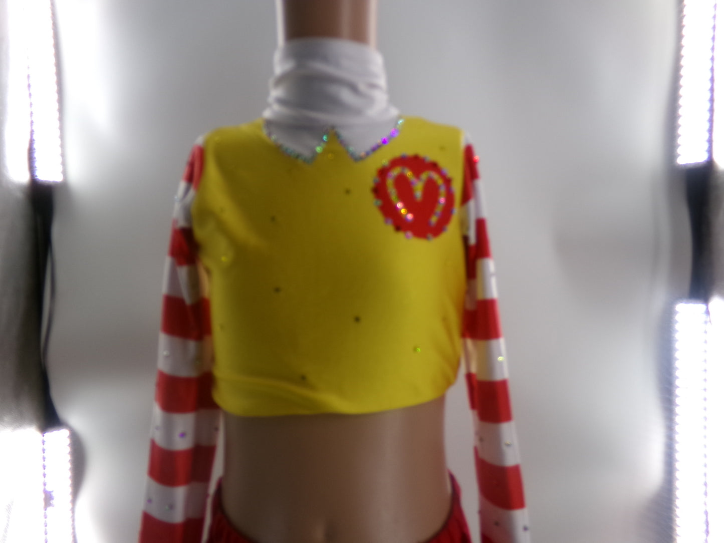 Pre-Owned Costume Small Child/Large Child Red Yellow Mcdonalds Hip Hop Jazz Tap Clogging