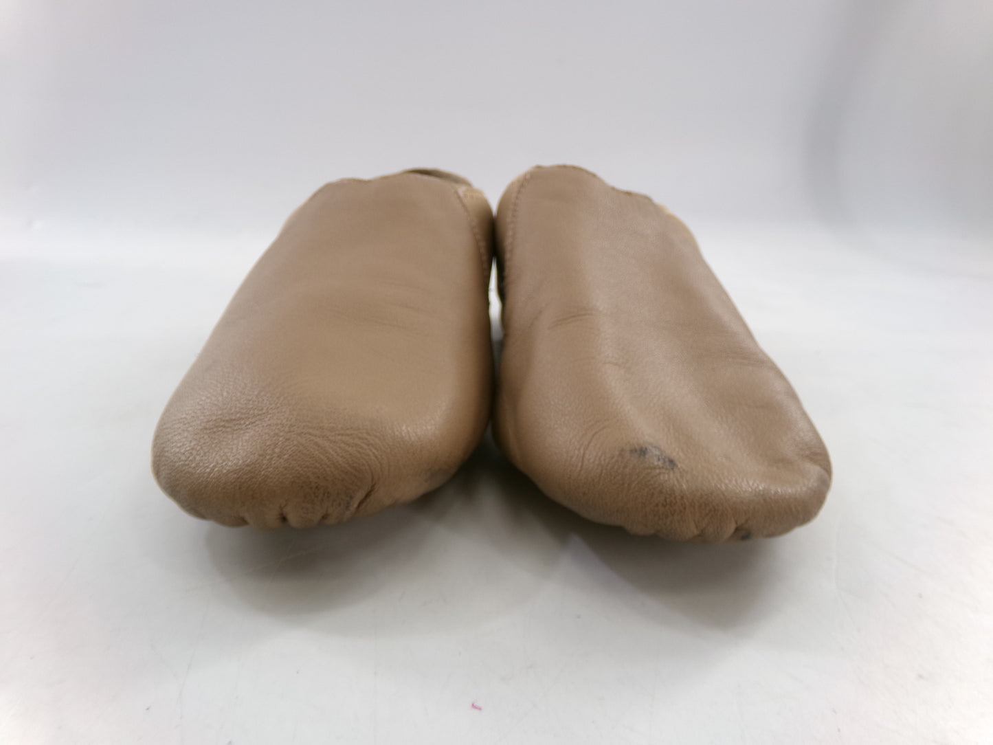 Pre-Owned Jazz Shoes So Danca 6N JZ43 Tan Adult Pull On Leather Split Sole