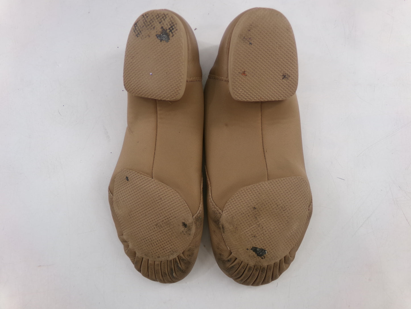 Pre-Owned Jazz Shoes So Danca 6N JZ43 Tan Adult Pull On Leather Split Sole