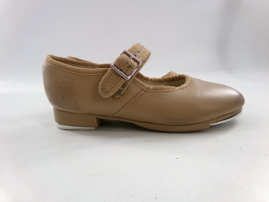 Pre-Owned Tap Shoes Capezio Toddler 11 Jane Leather Easy Strap Tan