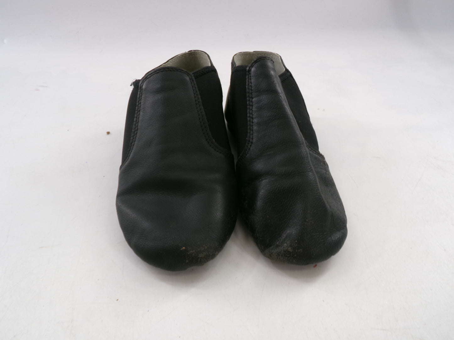 Pre-Owned Jazz Shoes Black Dance Class Adult 6M Slip On Leather Split Sole